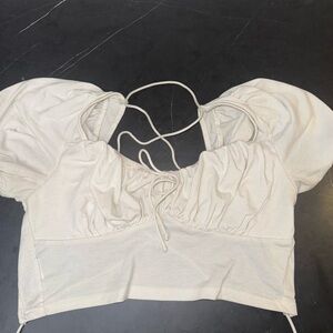 Elegant Cream Women's Top